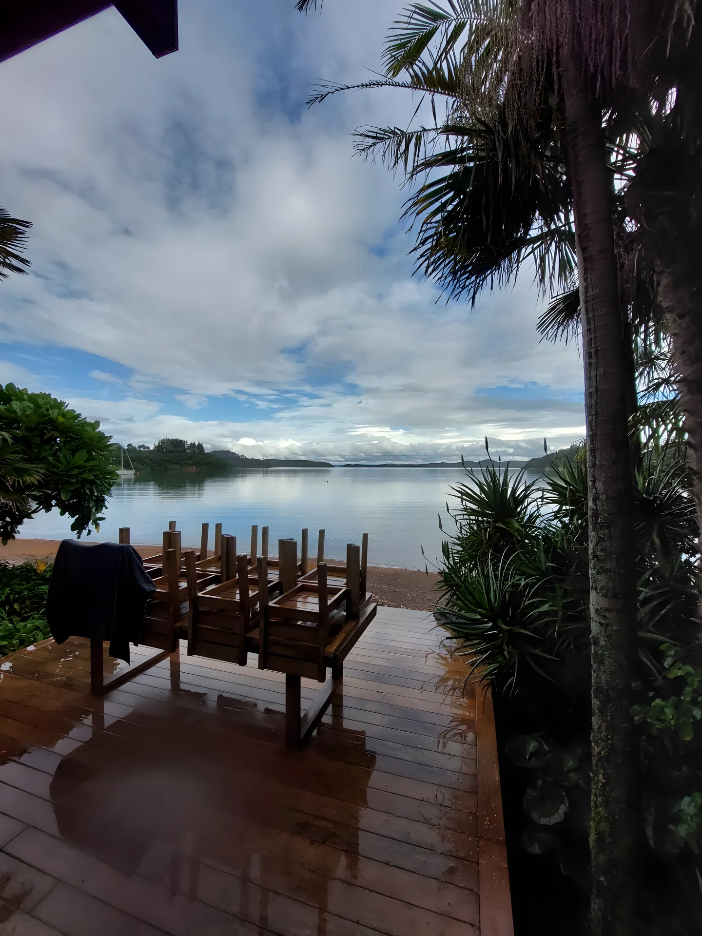 Deck and harbour outlook from a job site